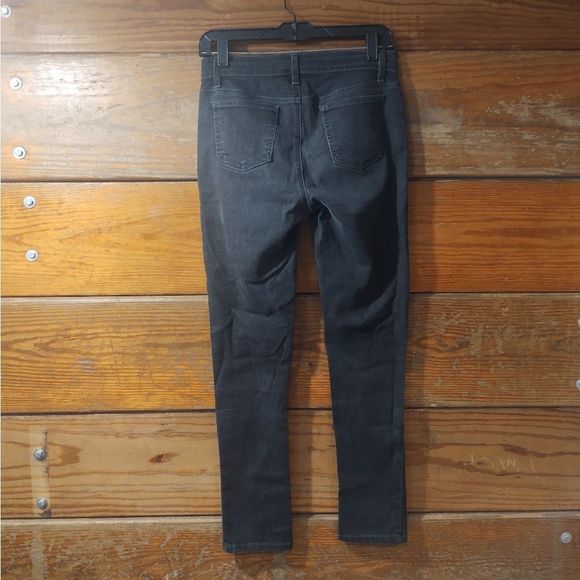 Eileen Fisher | Dark Grey Organic Cotton Skinny Jeans - Picture 2 of 3